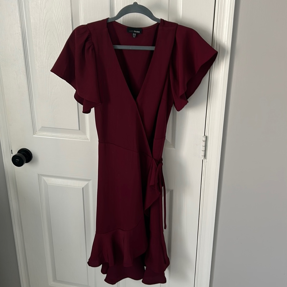 Lucy Paris Wrap Midi Dress